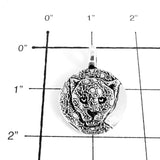 Fine Silver Jaguar Totem Pendant