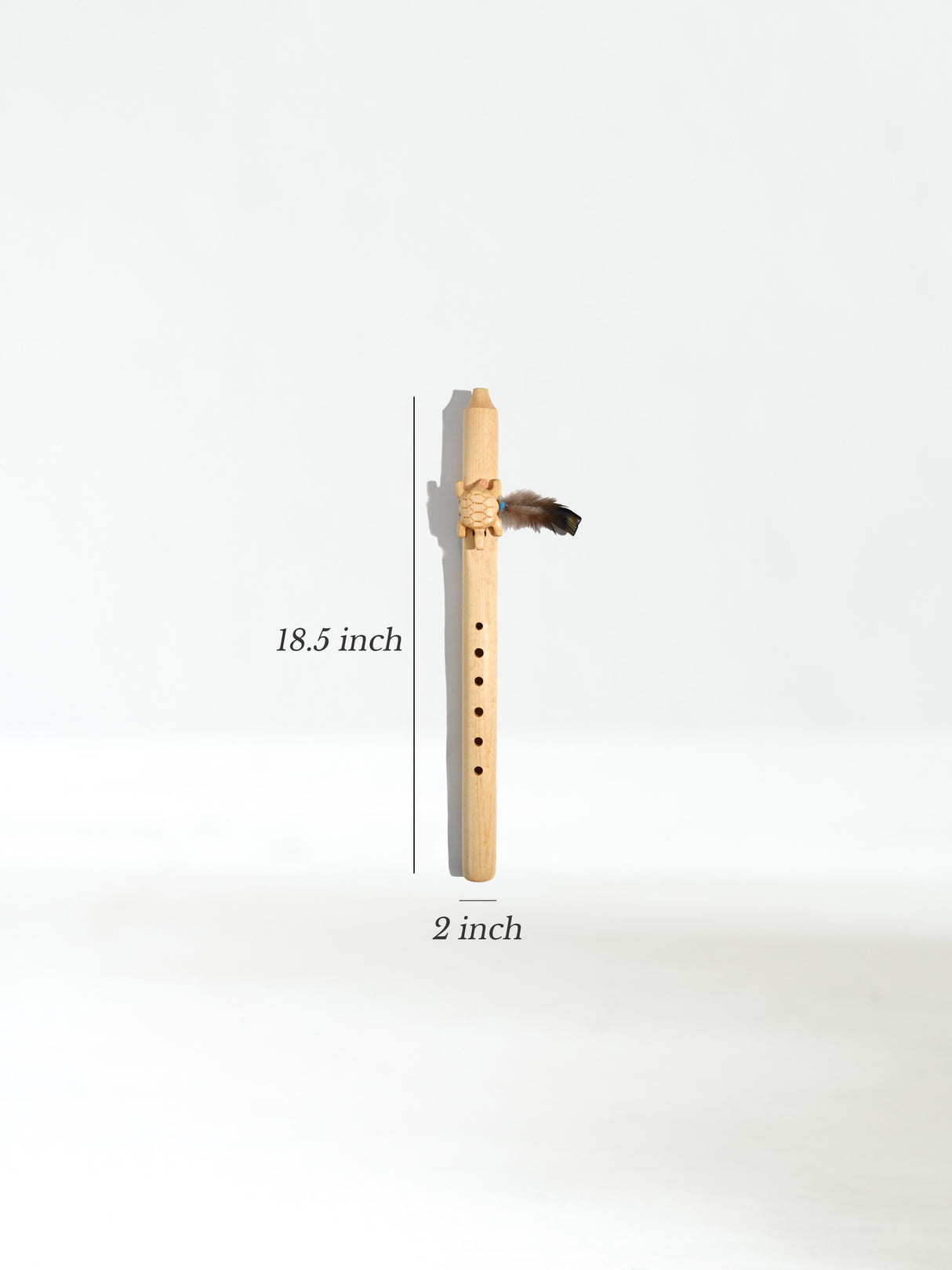 Native American Made Pine Flute- A Minor Dimension | mm0243-Turtle-P