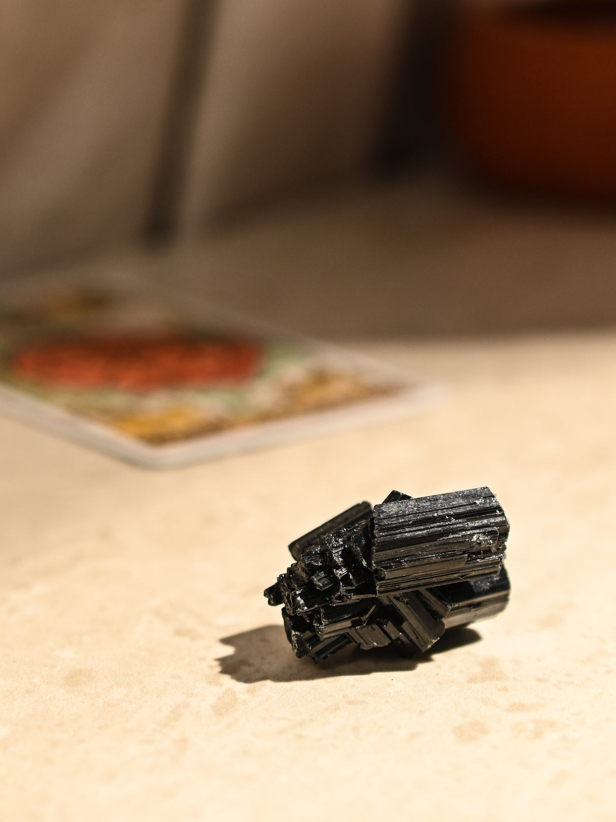 Black Tourmaline Cluster