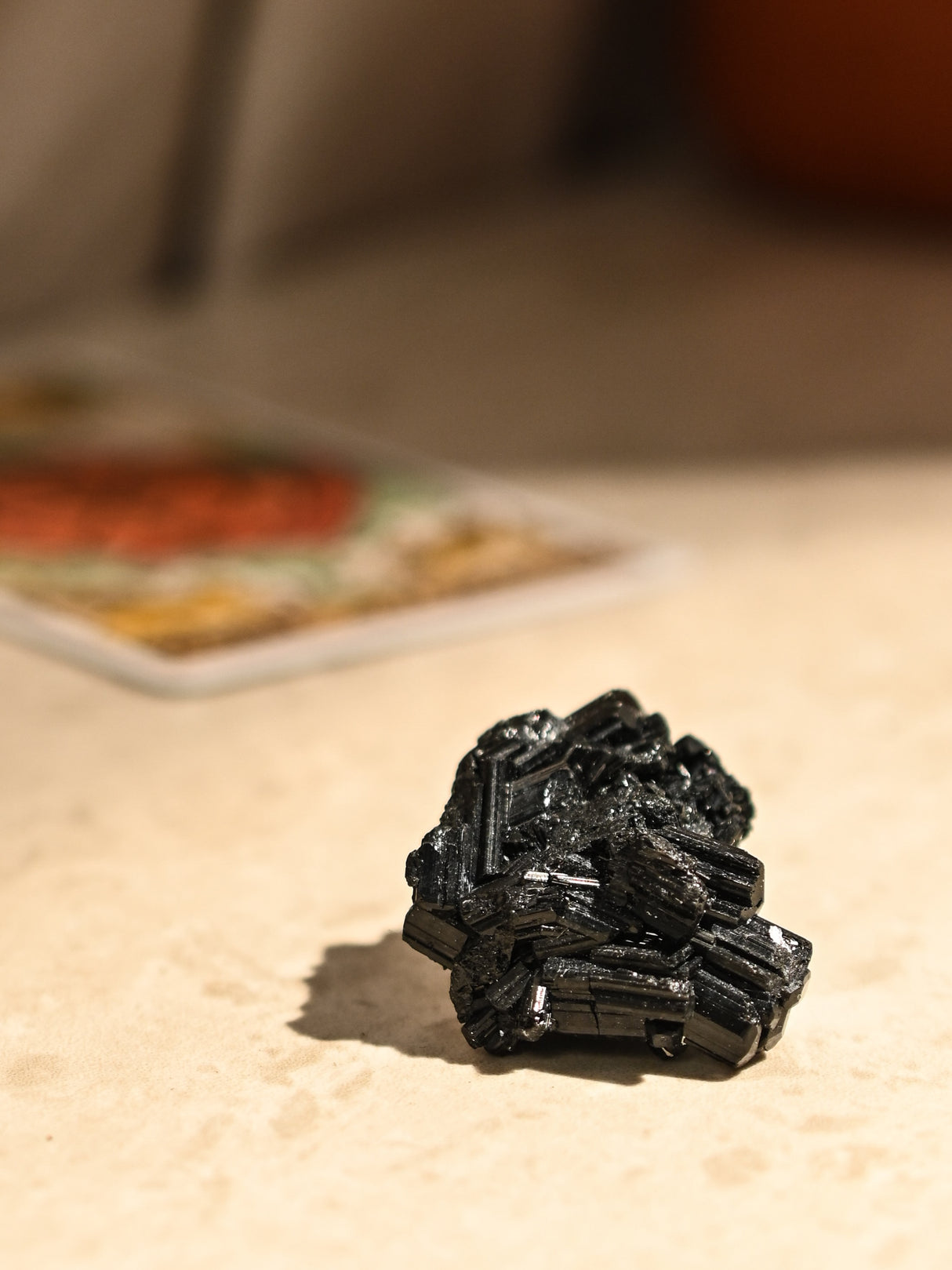 Black Tourmaline Cluster