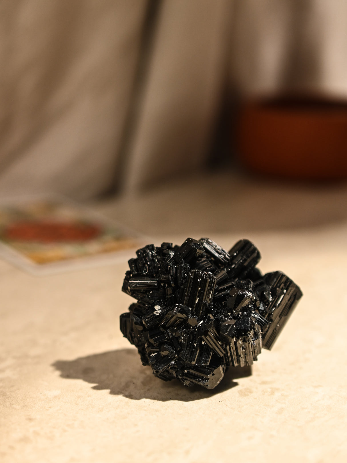 Black Tourmaline Cluster
