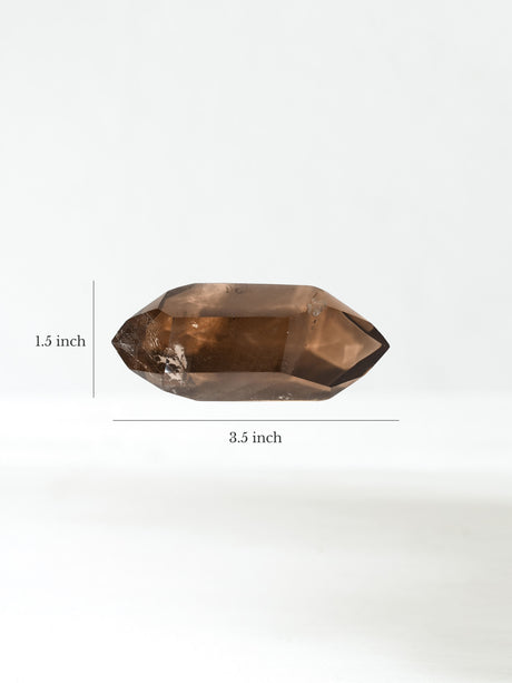 Double-Terminated Smoky Quartz C Dimension | Cg1057