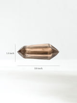Double-Terminated Smoky Quartz K Dimension  | Cg1065