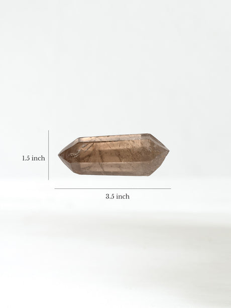 Double-Terminated Smoky Quartz O Dimension | Cg1069