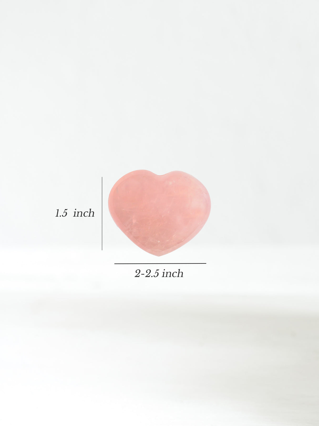 Rose Quartz Heart Medium Dimension | Cg189