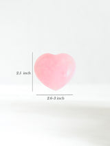 Rose Quartz Heart Large Dimension | Cg190