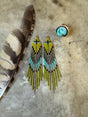 Turtle In The Clouds Beaded Earrings | j0437