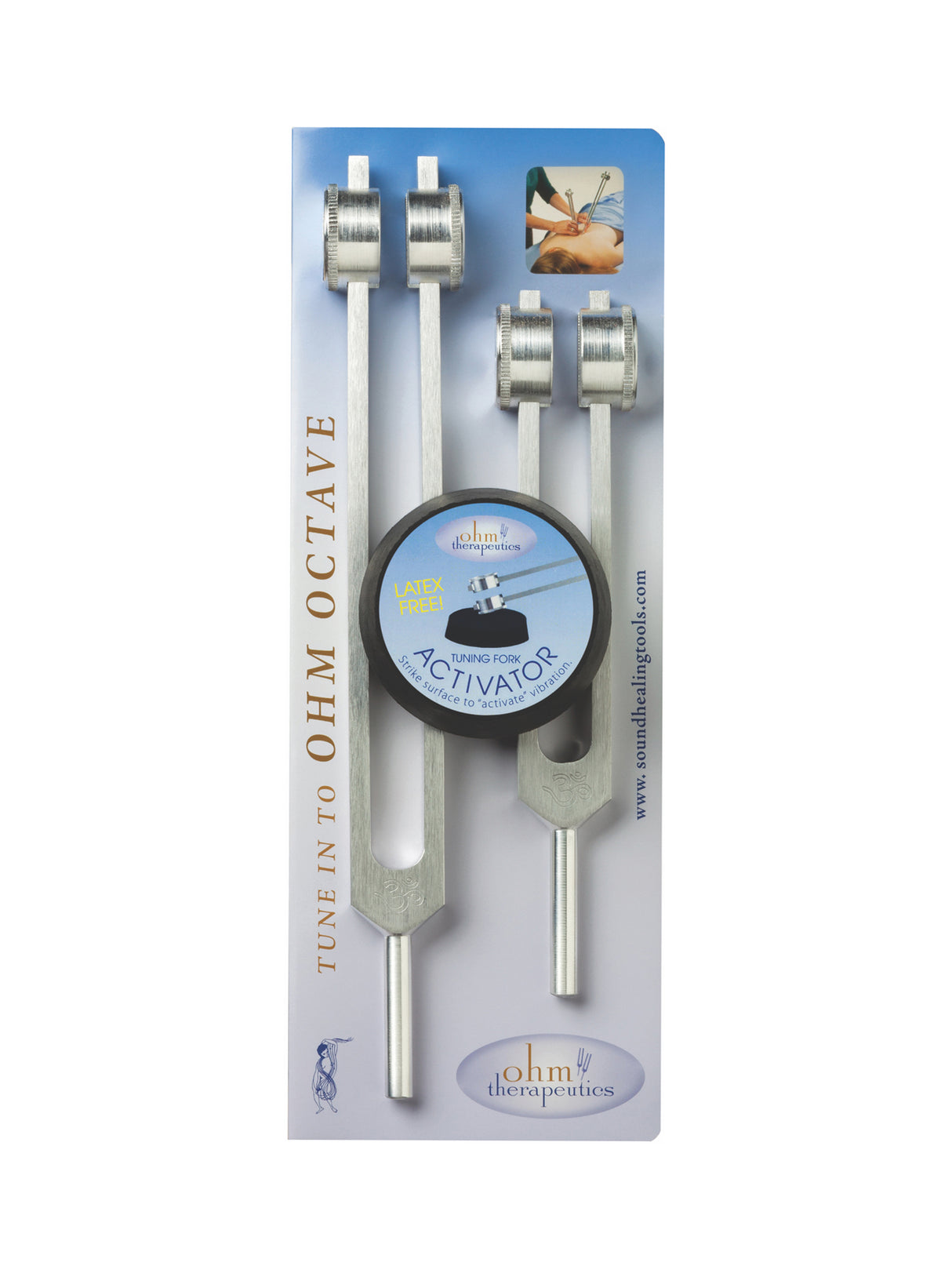 Tuning Fork - Ohm Octave Set - 136.1 & 68.05 hz | ot02