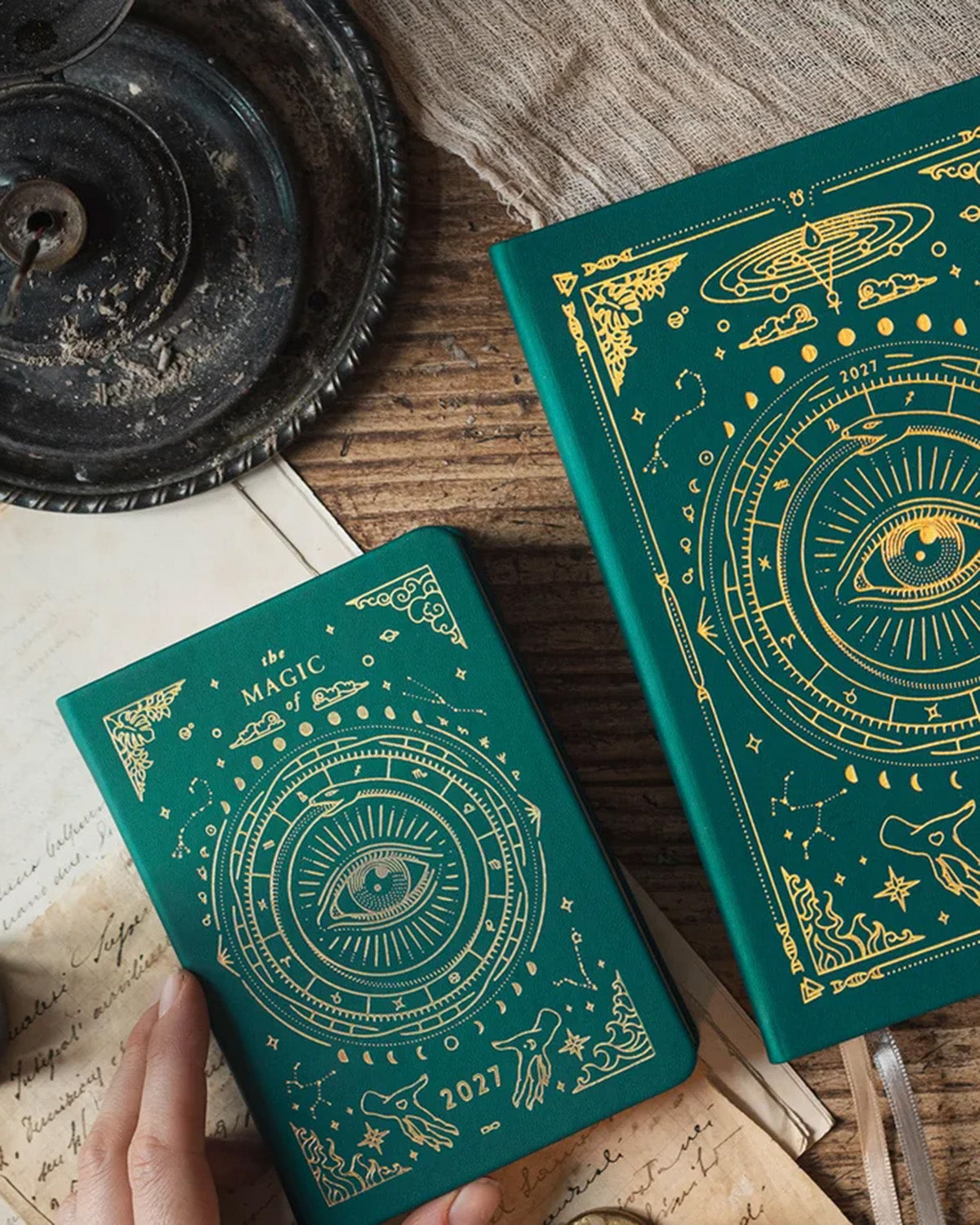 2027 Magic of I Mini Astrological Pocket Planner 1 | bj010-emerald
