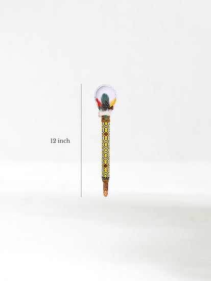 Ayahuasca Vine Beaded Rattle Dimension | mmr0136-Vision