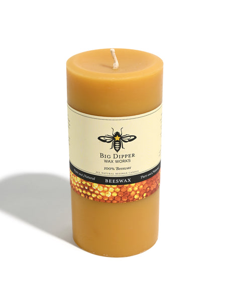 Pure Beeswax Pillar Candle | c15