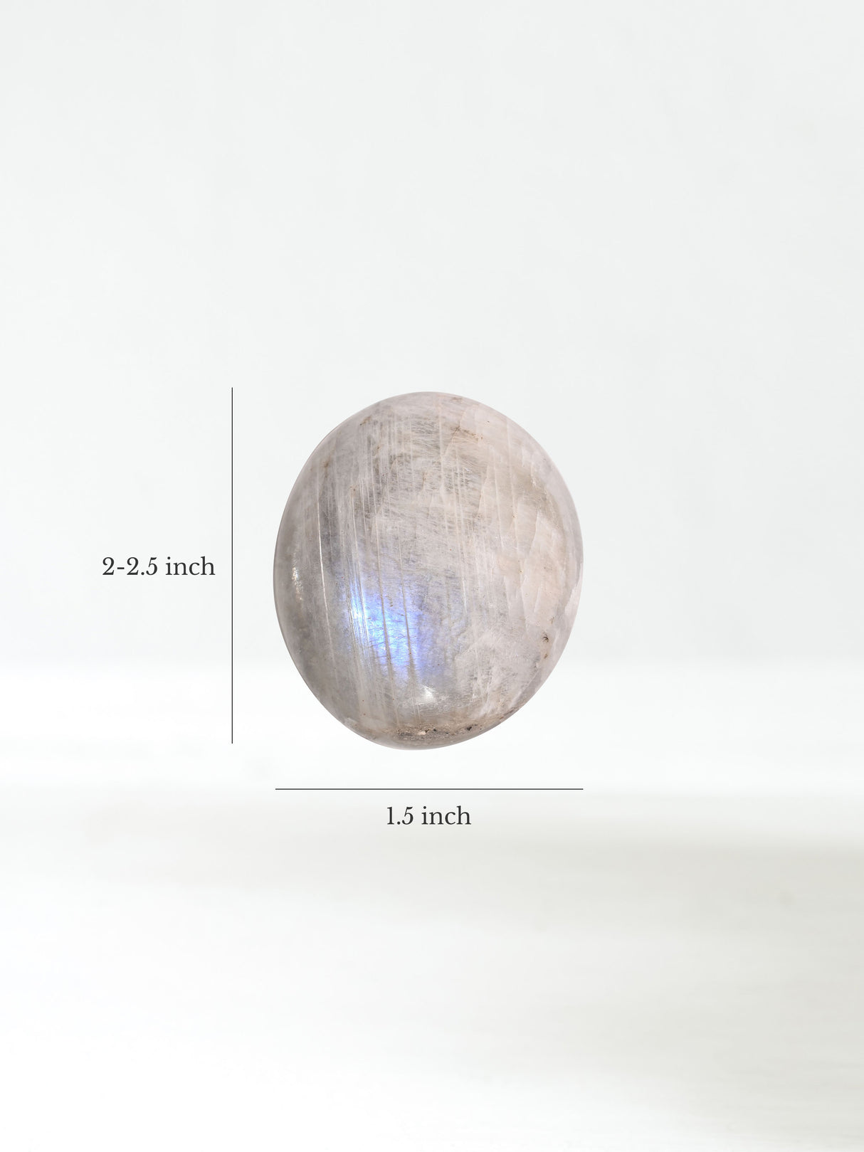 Moonstone Palm Stone Large Dimension | Cg117
