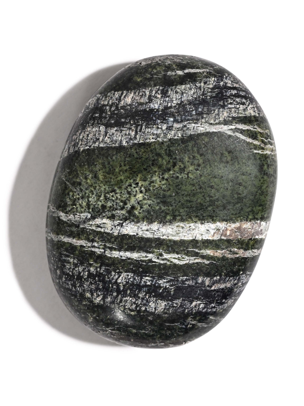 Green Zebra Jasper Palm Stone 1 | Cg118