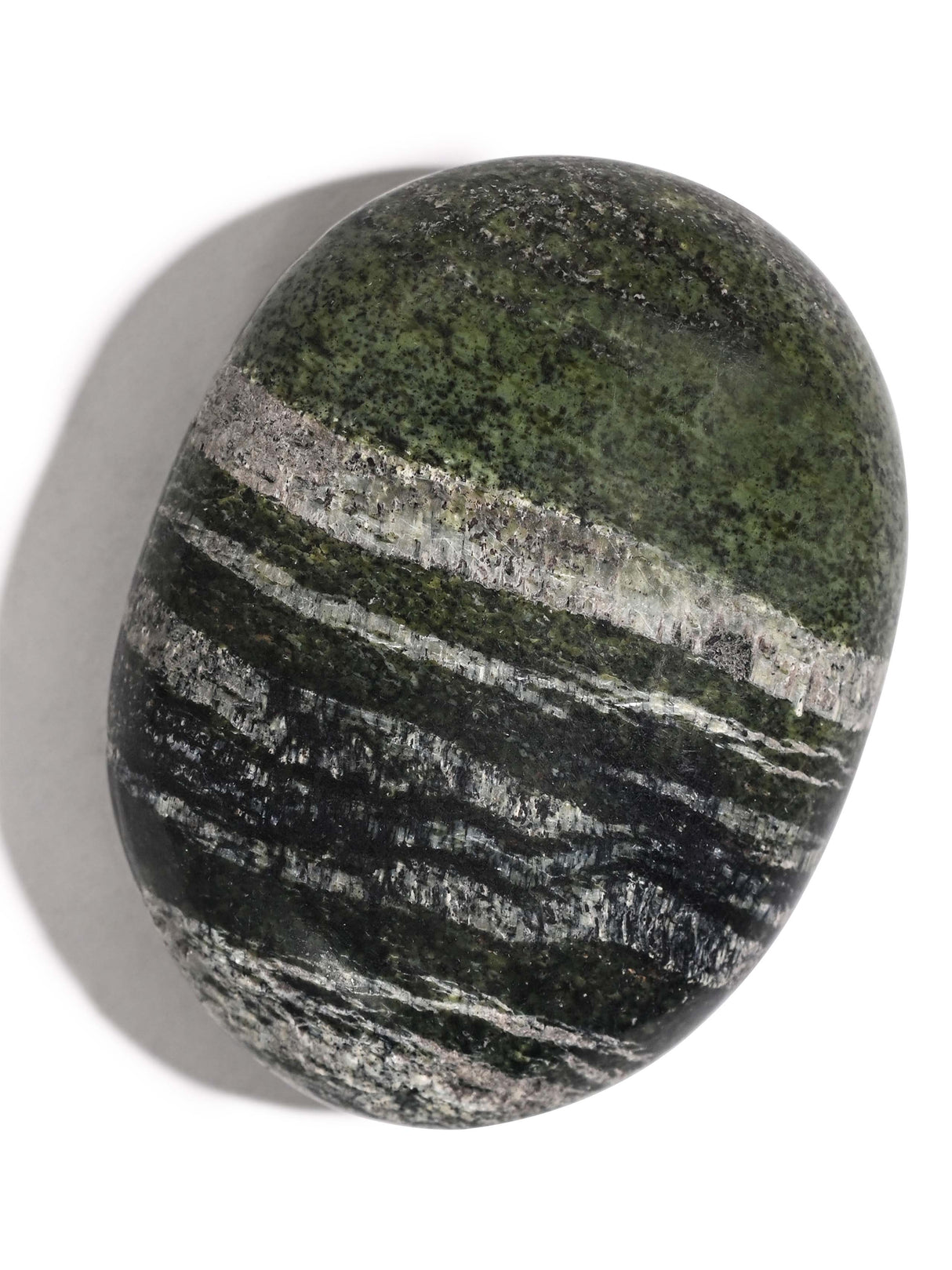 Green Zebra Jasper Palm Stone 2 | Cg118