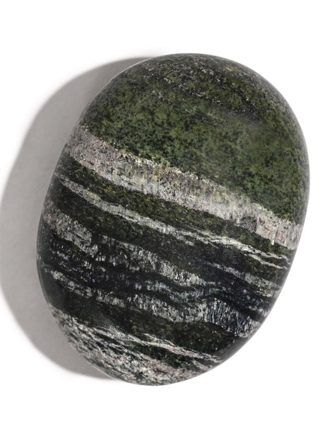 Green Zebra Jasper Palm Stone 2 | Cg118