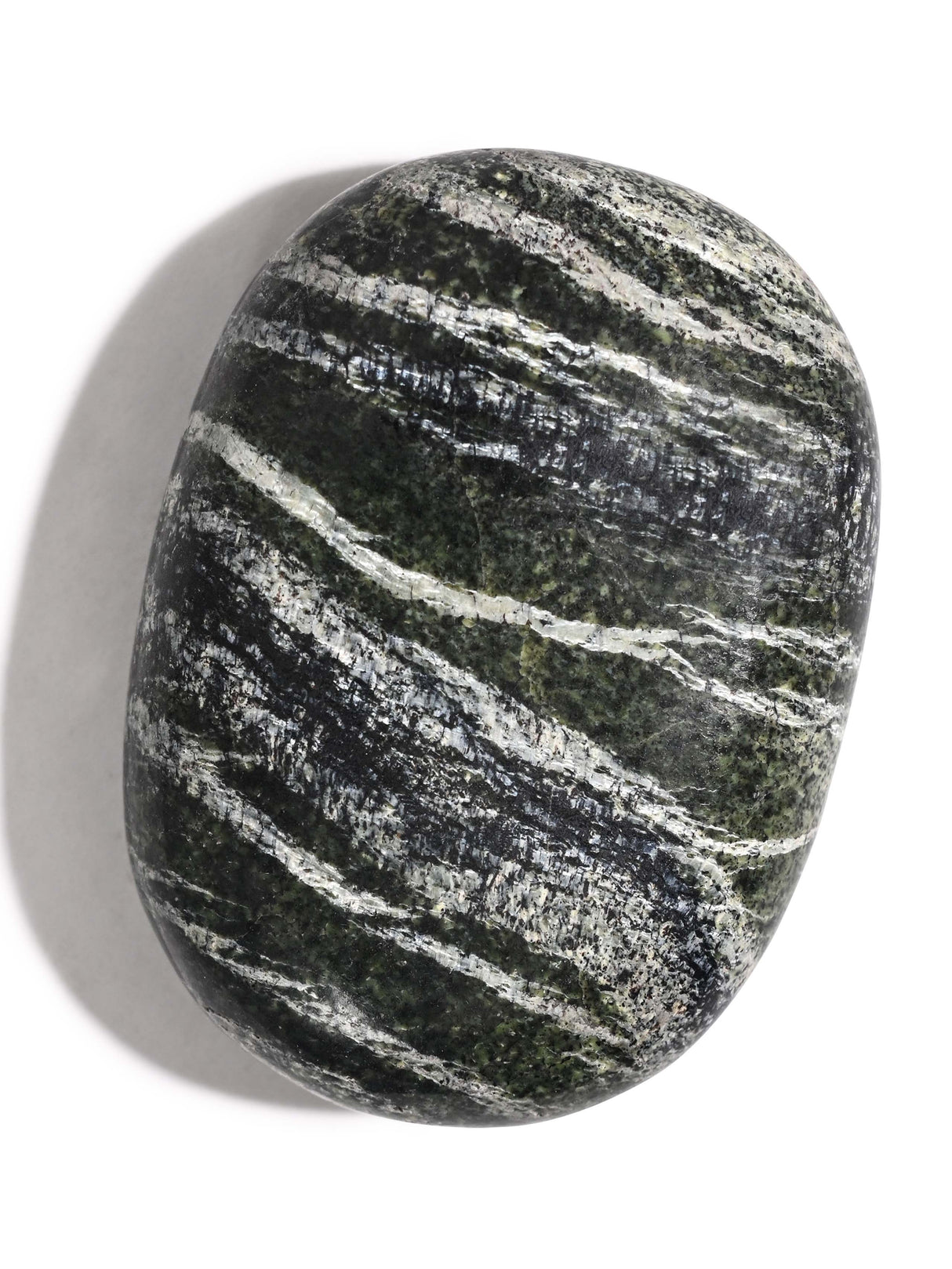 Green Zebra Jasper Palm Stone 3 | Cg118