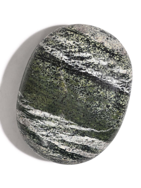 Green Zebra Jasper Palm Stone 4 | Cg118