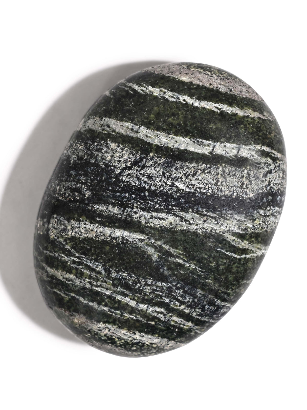 Green Zebra Jasper Palm Stone 5 | Cg118