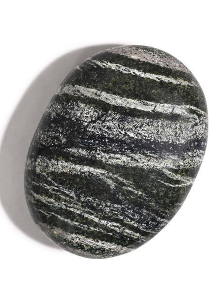 Green Zebra Jasper Palm Stone 5 | Cg118