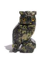 Serpentine Owl Carving 3 | Cg119