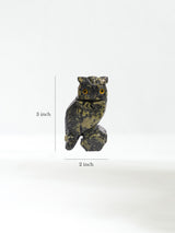 Serpentine Owl Carving Dimension | Cg119