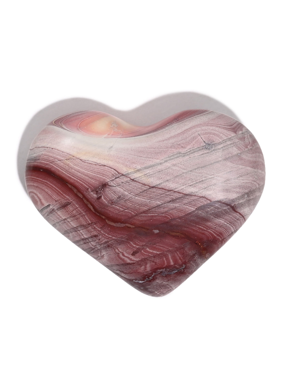 Rainbow Jasper Heart