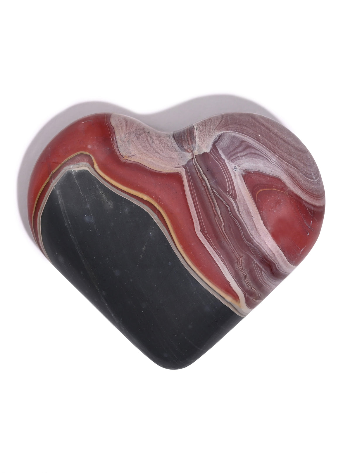 Rainbow Jasper Heart