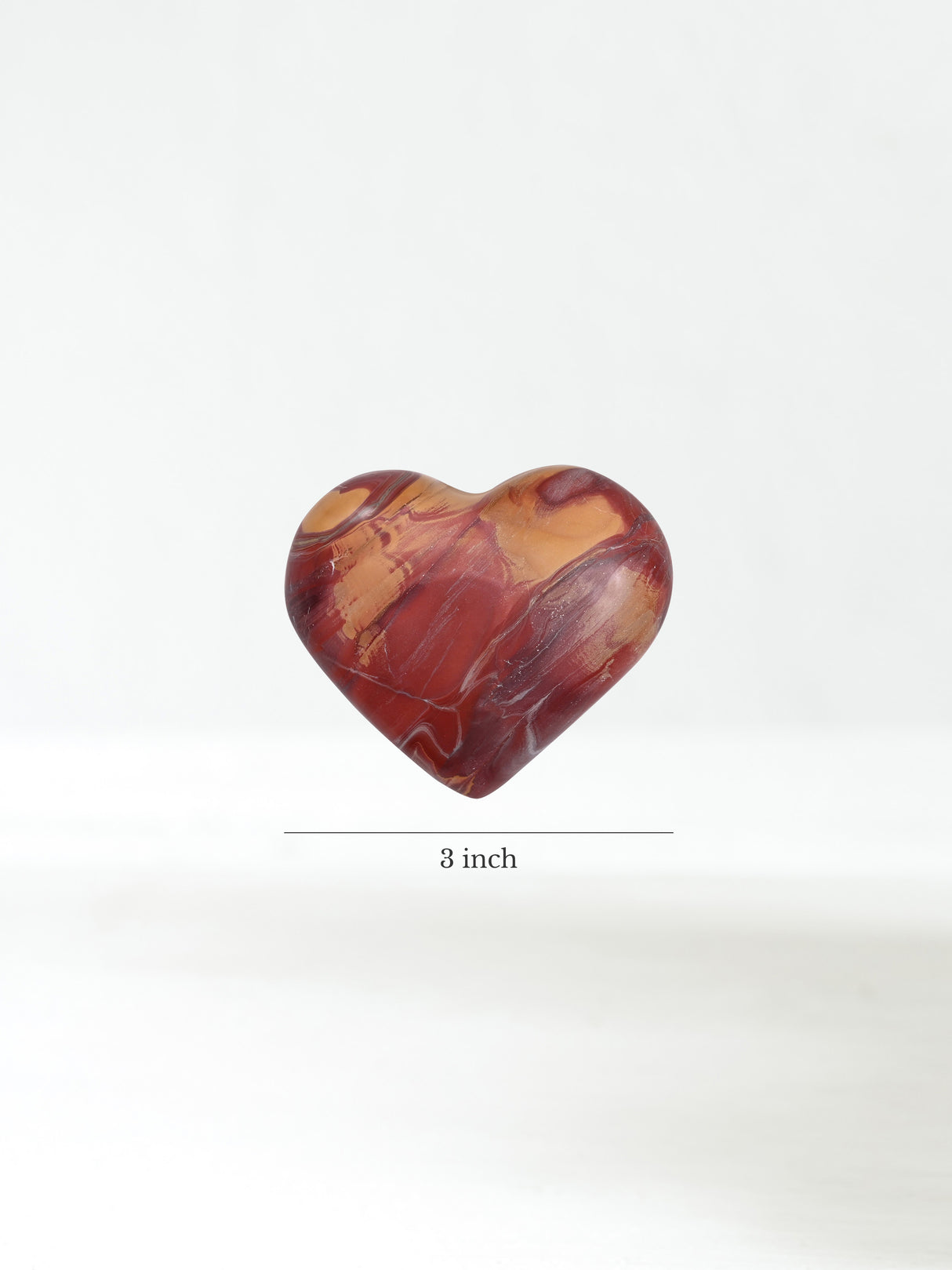 Rainbow Jasper Heart Dimension | Cg1215