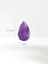 Amethyst Faceted Crystal Point Dimension | Cg171