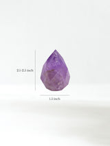 Amethyst Faceted Crystal Point Dimension | Cg173