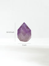 Amethyst Faceted Crystal Point Dimension | Cg174