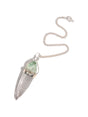 Quartz Crystal with Green Apophyllite Pendulum 1 | Cg204