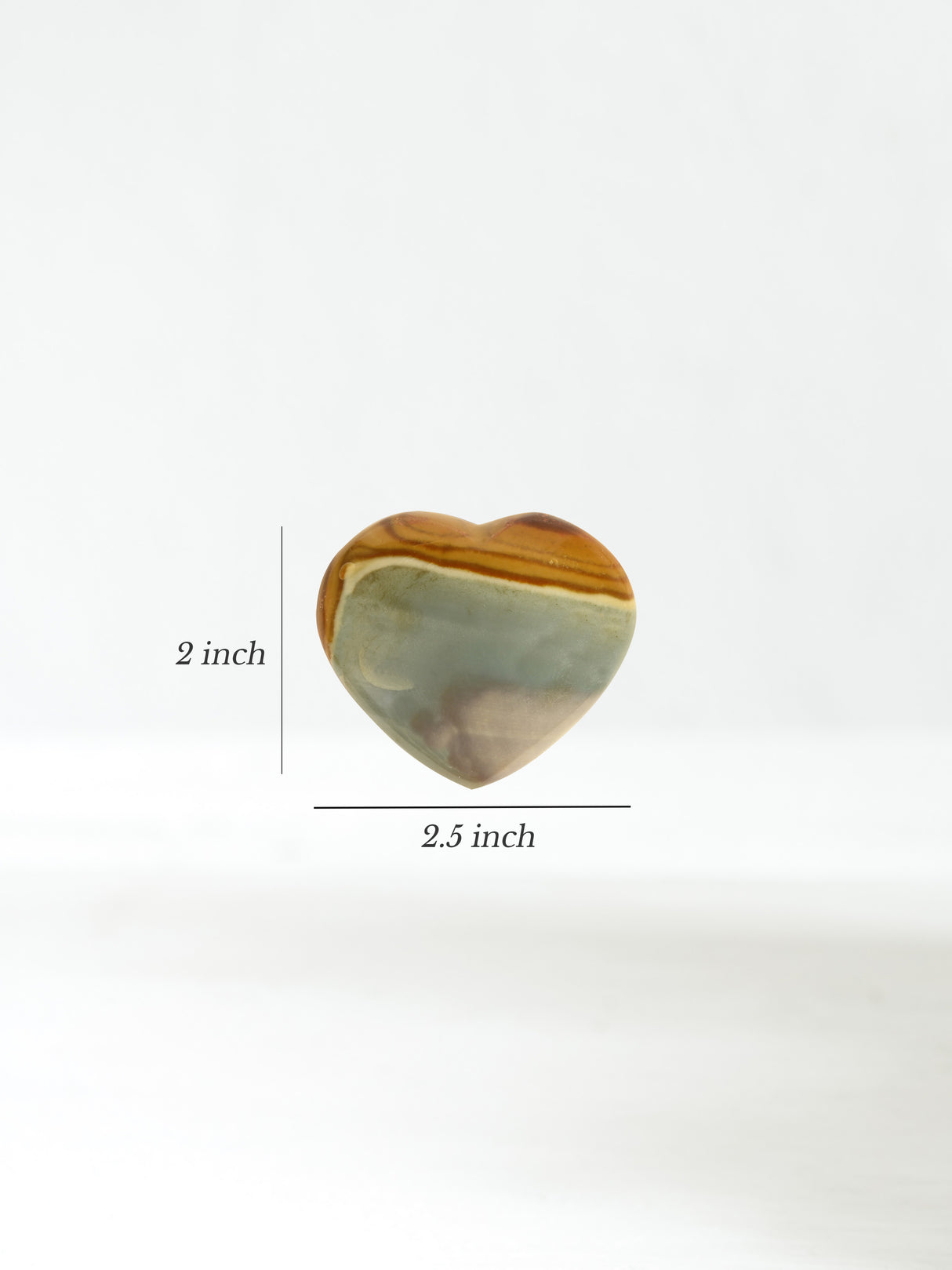 Polychrome Jasper Heart Dimension | Cg292