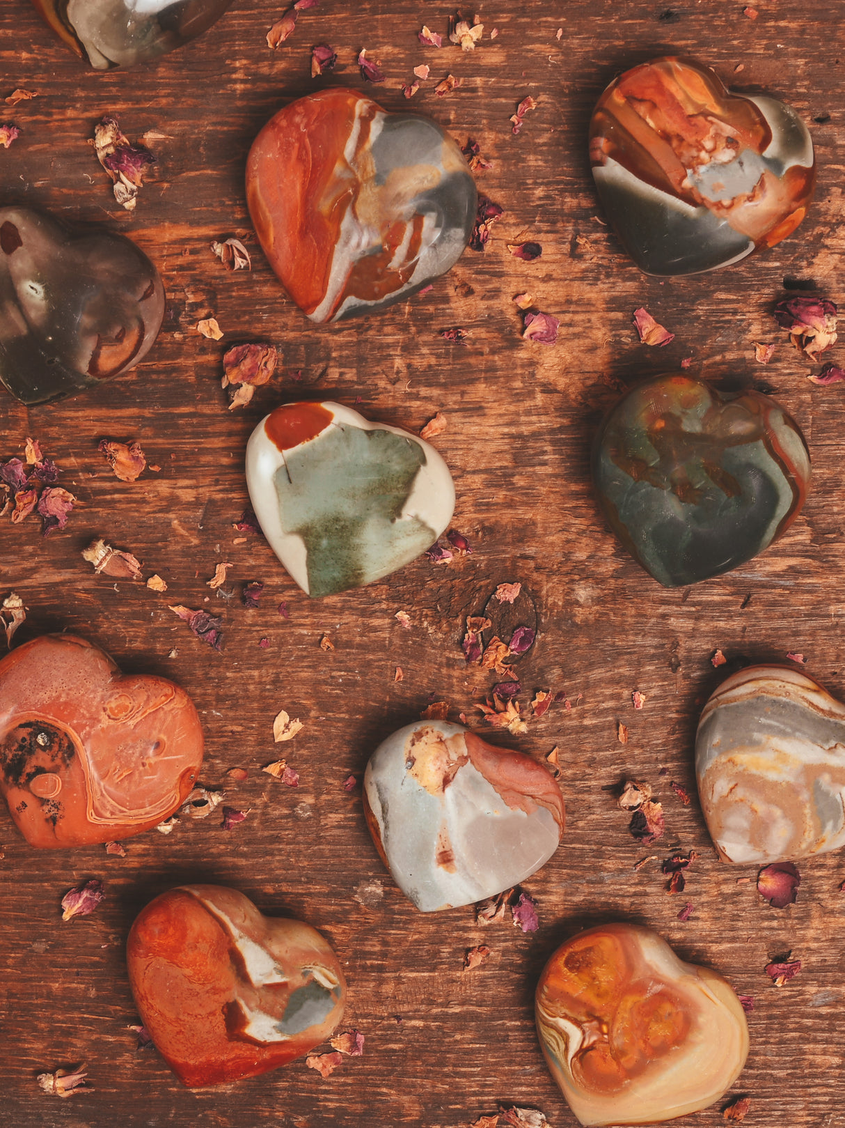 Polychrome Jasper Heart