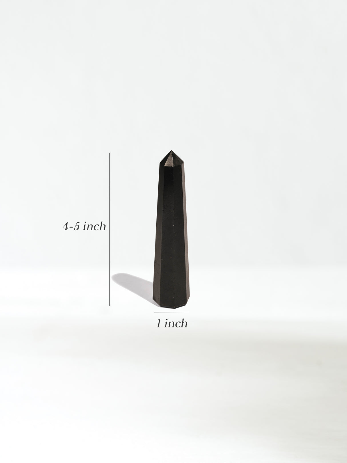 Black Tourmaline Point Dimension | Cg31