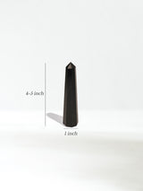 Black Tourmaline Point Dimension | Cg31