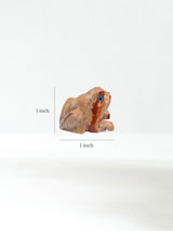 Soapstone Animal Carving Frog Dimension | Cg601