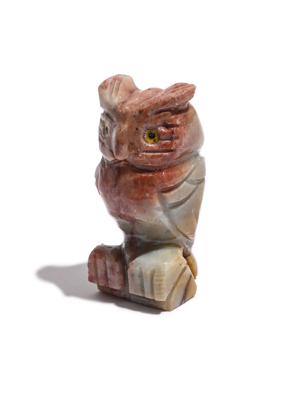 Soapstone Animal Carving Owl 1 | Cg605