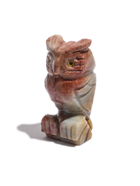 Soapstone Animal Carving Owl 1 | Cg605