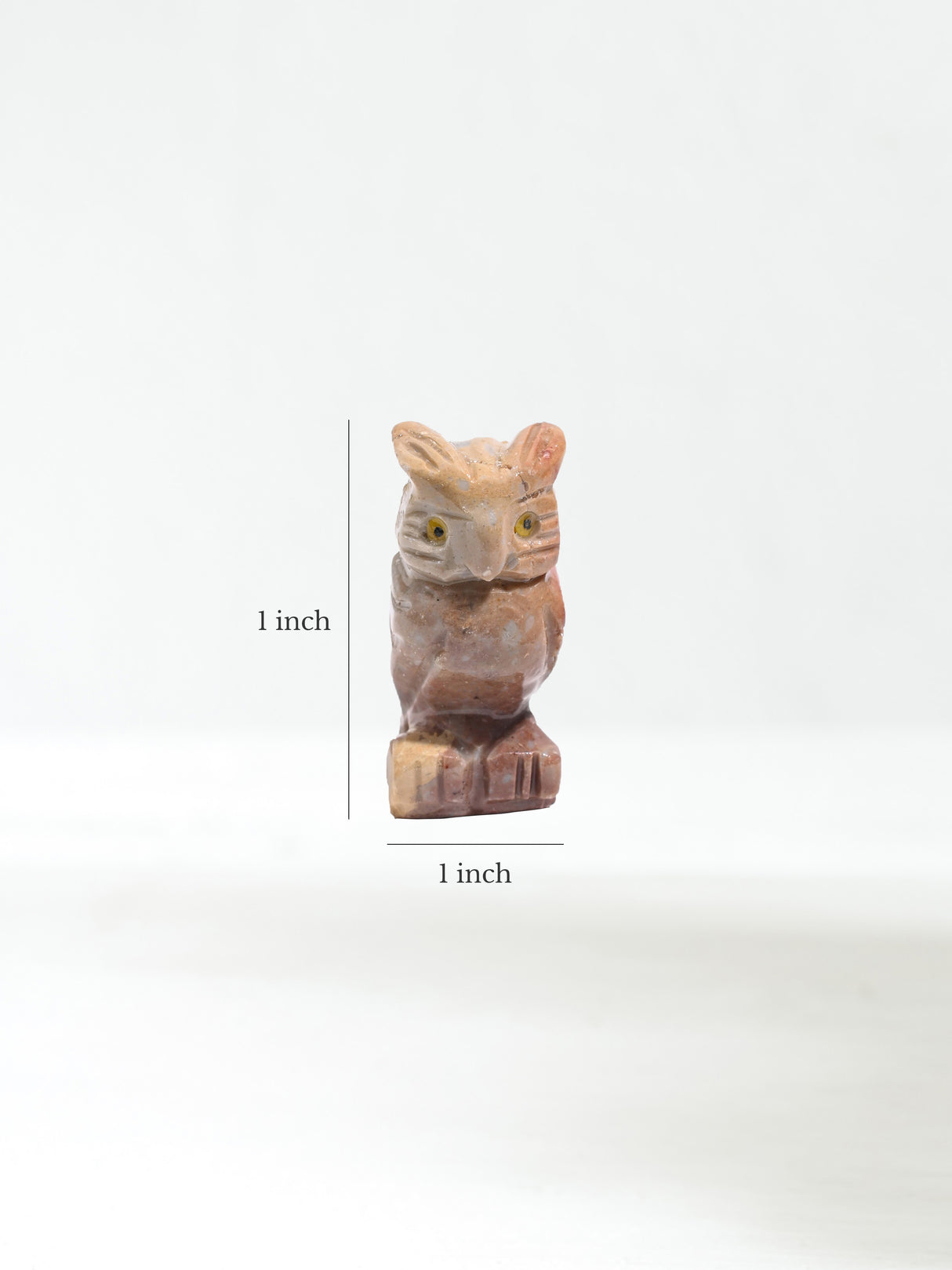Soapstone Animal Carving Owl Dimension | Cg605