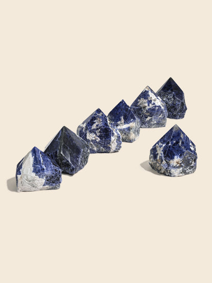 Sodalite Semi-Polished Points | Cg69