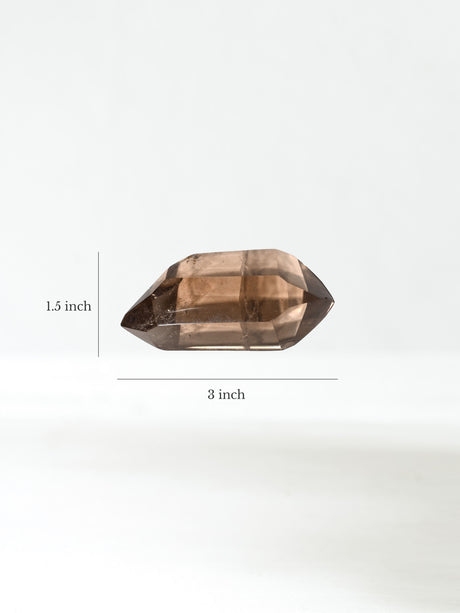 Double-Terminated Smoky Quartz M Dimension | Cg1067