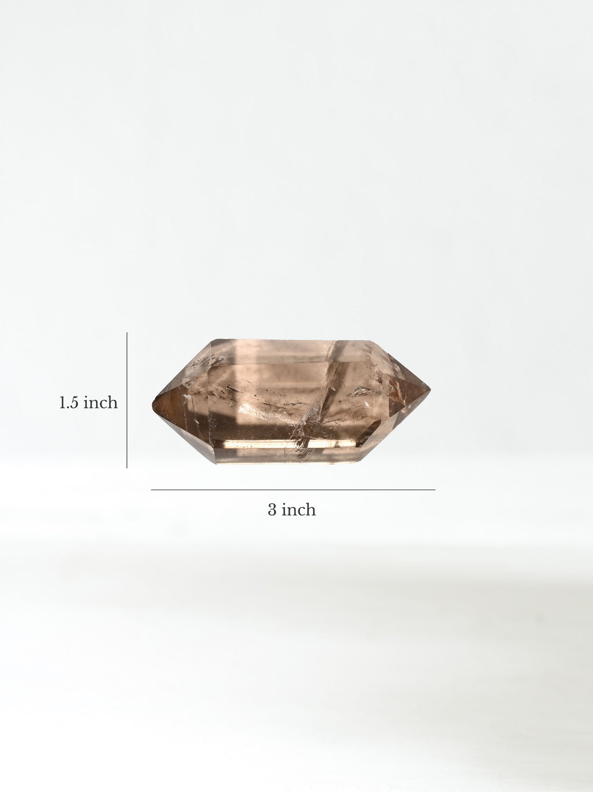 Double-Terminated Smoky Quartz E Dimension | Cg1059