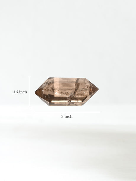 Double-Terminated Smoky Quartz E Dimension | Cg1059