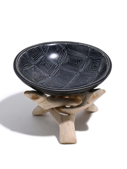 Fine Line Soapstone Resin Burner with Stand | ib82