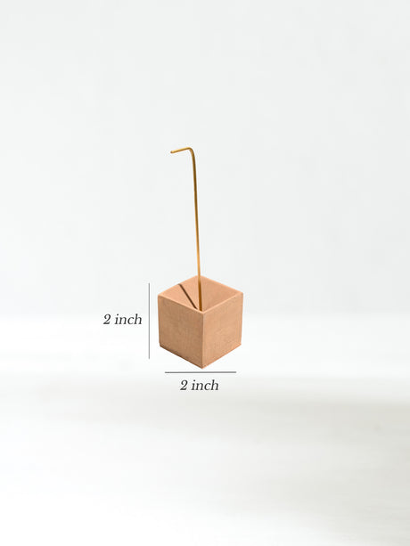 Cuboid Concrete Incense Burner | ib90-Sand