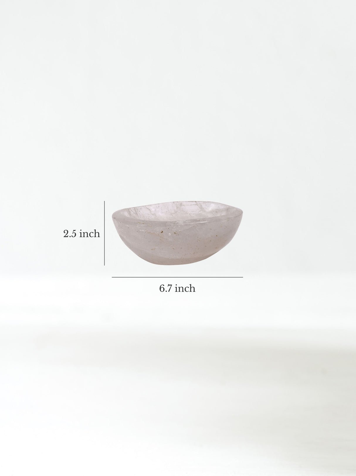 Clear Quartz Crystal Bowl B Dimension | Cg716