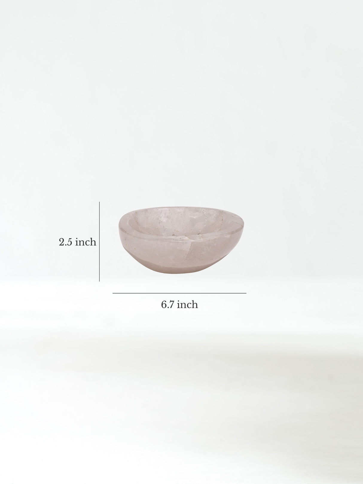 Clear Quartz Crystal Bowl G Dimension | Cg721