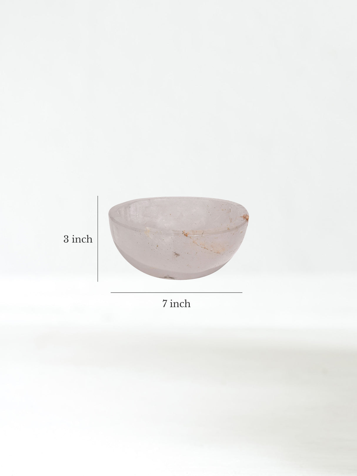 Clear Quartz Crystal Bowl D Dimension | Cg718