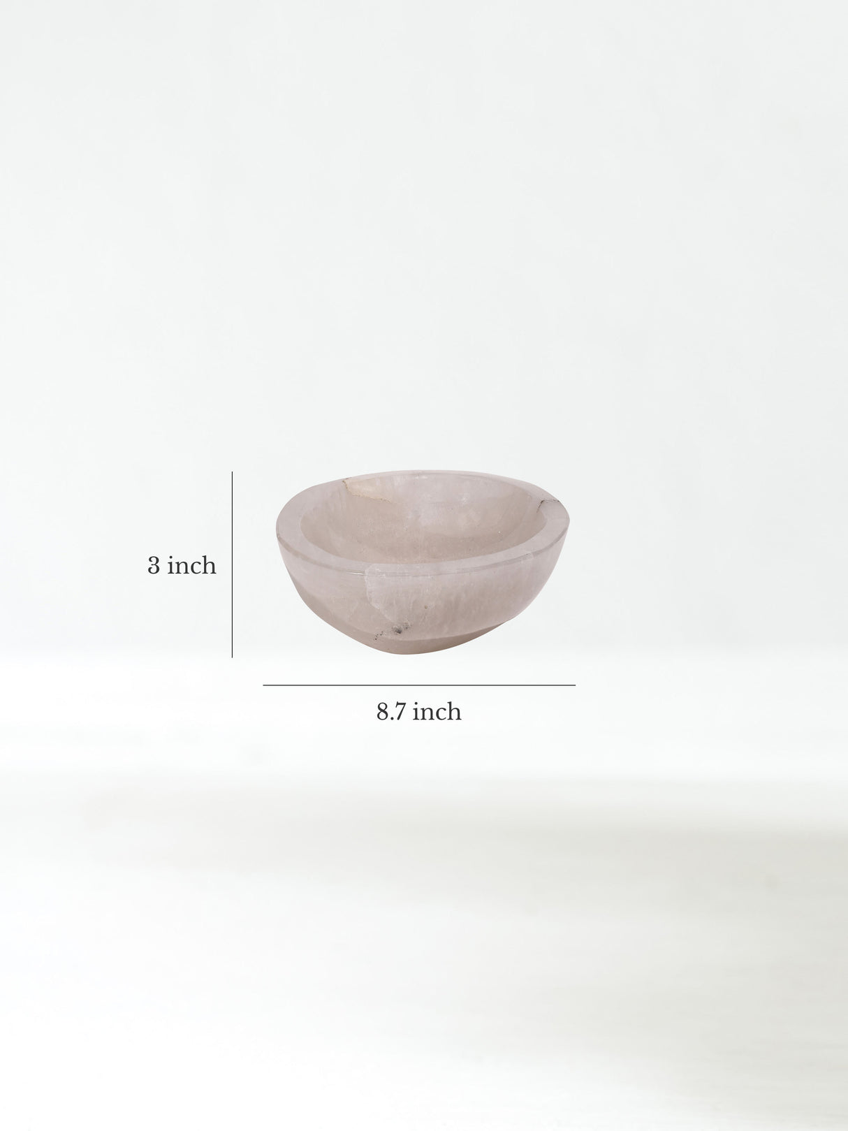 Clear Quartz Crystal Bowl F Dimension | Cg720